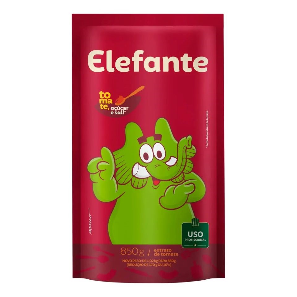 EXTRATO TOMATE ELEFANTE 850G