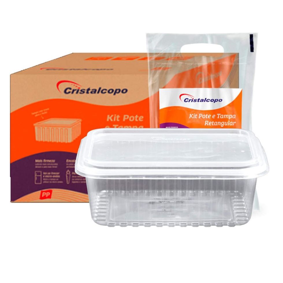 POTE RETANGULAR CRISTALCOPO 25X1000ML