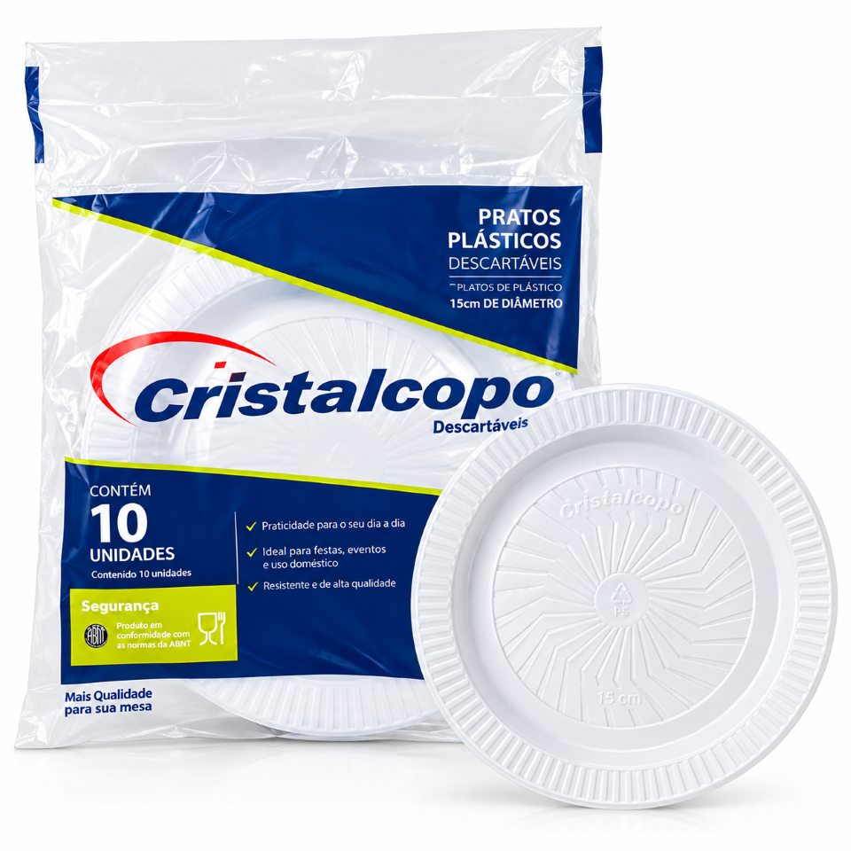 Prato Cristalcopo 15cm