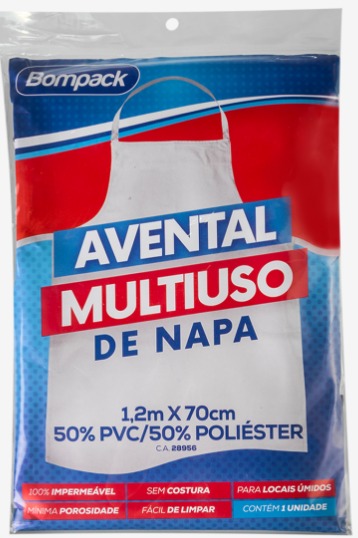 AVENTAL BOMPACK NAPA BRANCO 120x70
