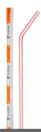 CANUDO FLEX BIODEGRADAVEL SACHET 21 CM PCT COM 100 UND