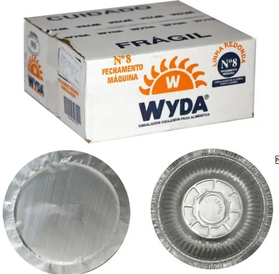 MARMITEX ALUMINIO WYDA 850ML C100 8WP FECHAMENTO A MAQUINA
