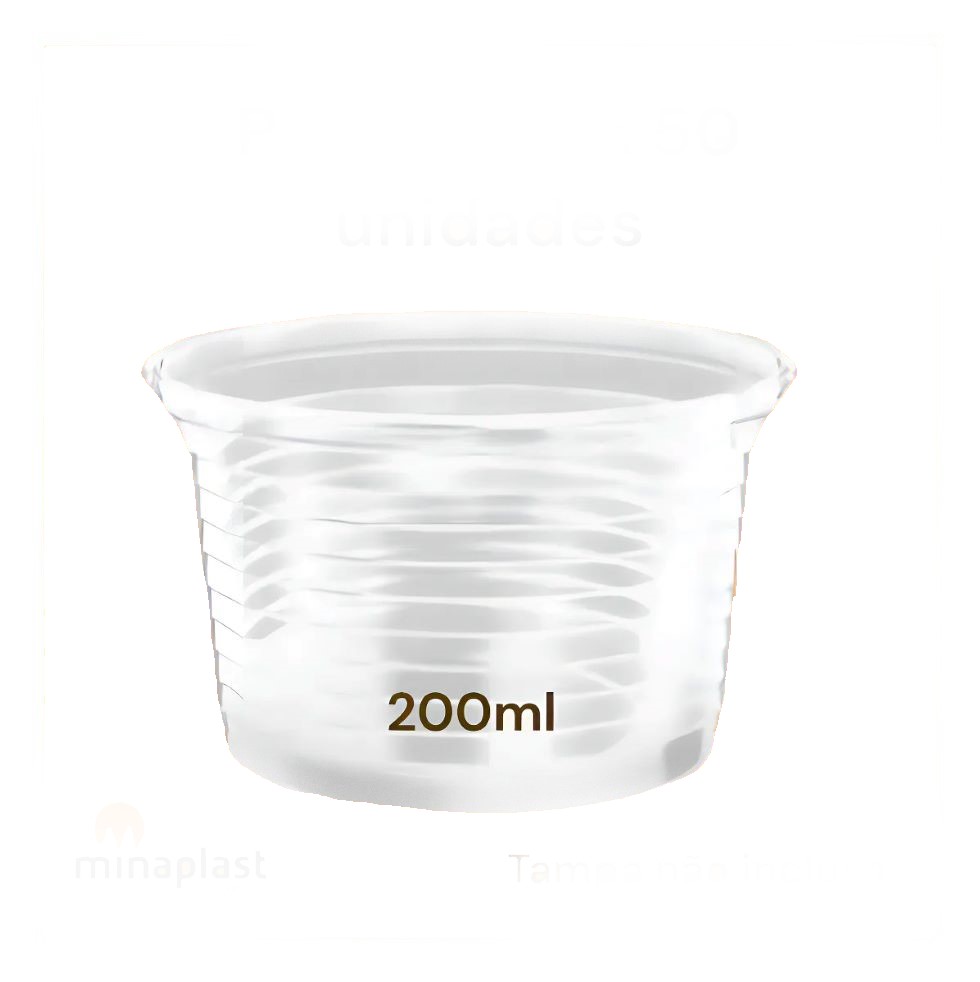 POTE MINAPLAST 200ML C50 TRANS PT 200